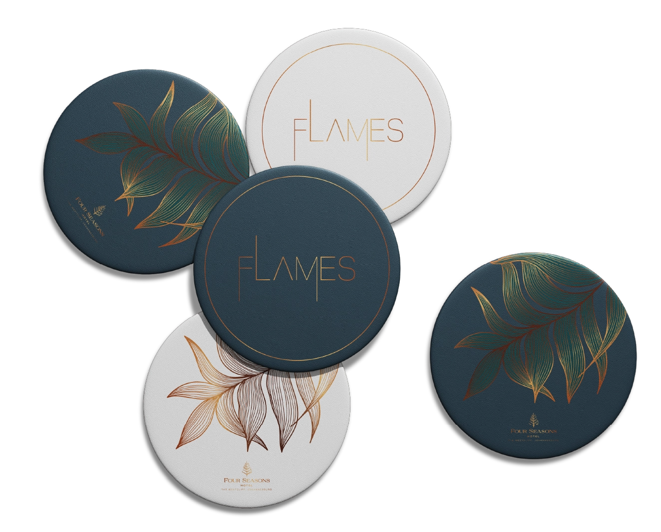 Flames restaurant collateral