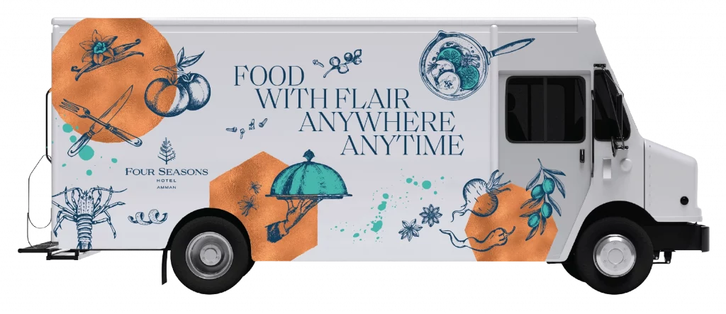 Food truck branding for Four Seasons Amman
