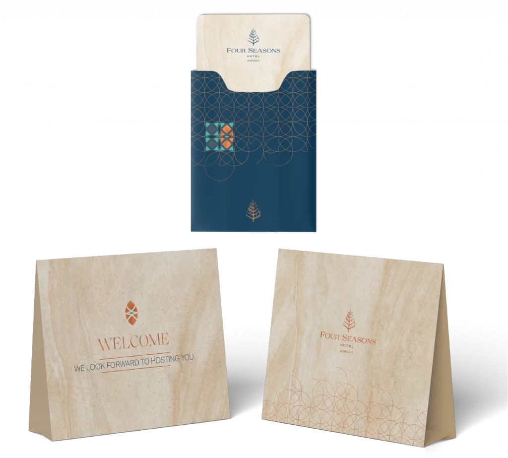Printed brochures and folders for the hotel