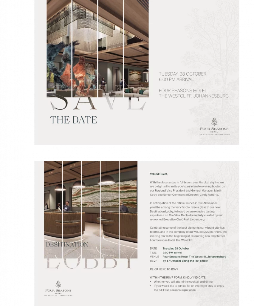 The Lobby Lounge menu