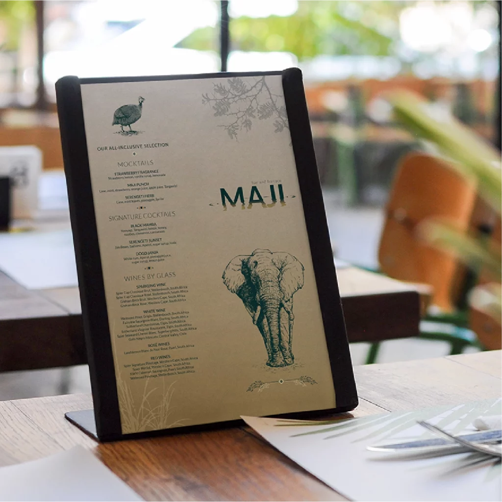 Maji restaurant identity