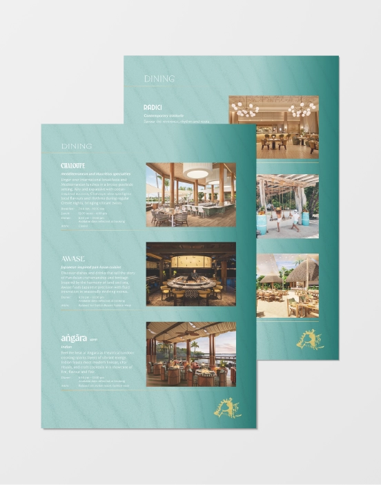 Marketing material piece