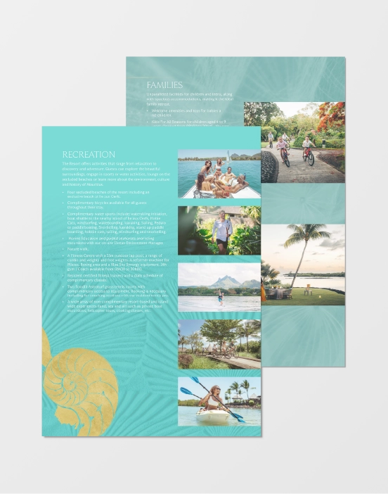 Marketing material piece