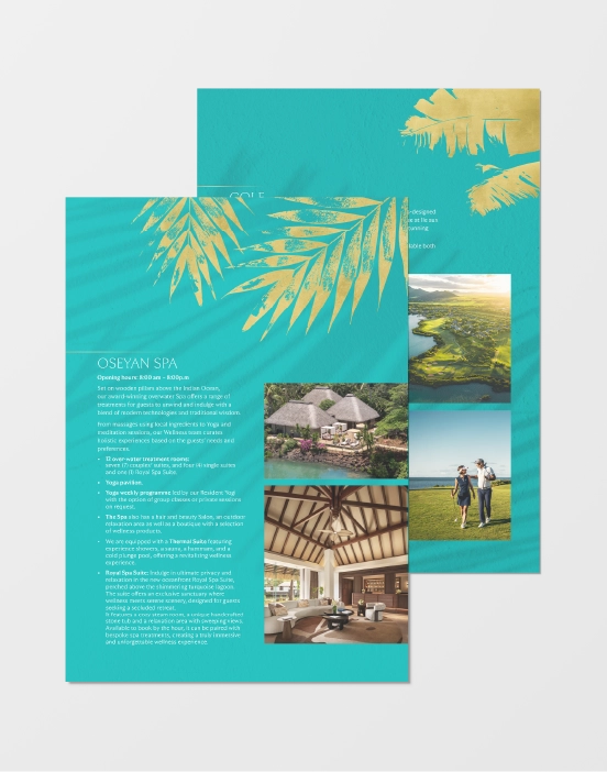 Marketing material piece