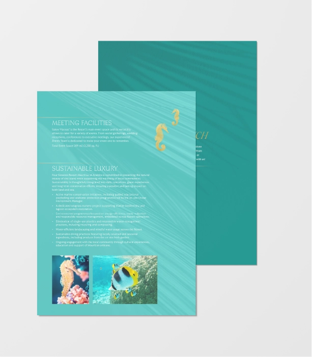 Marketing material piece